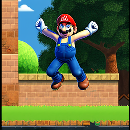 Mario jumping