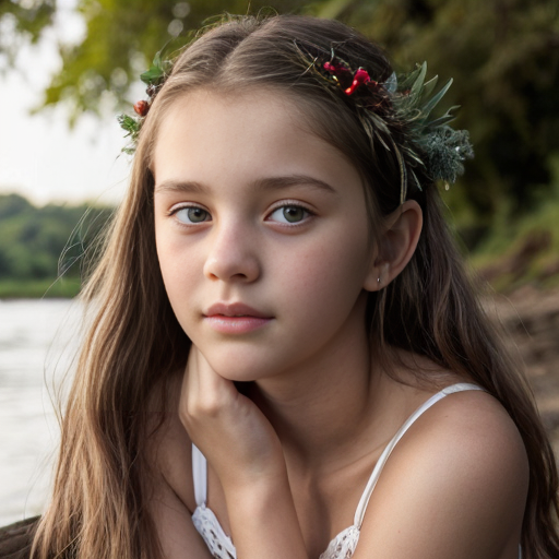 Full view portrait mystical ethereal herbs goddess a thong, herbs dryad. cute teen girl, european, white, opening, pim, spuic hari, looks at camera, camelt cute caucasian white teen girl, christmas, red dark red, night, skin at river, camelt, watercolor painting, seethrou, layin, opening, pim, show, puic hari, tples