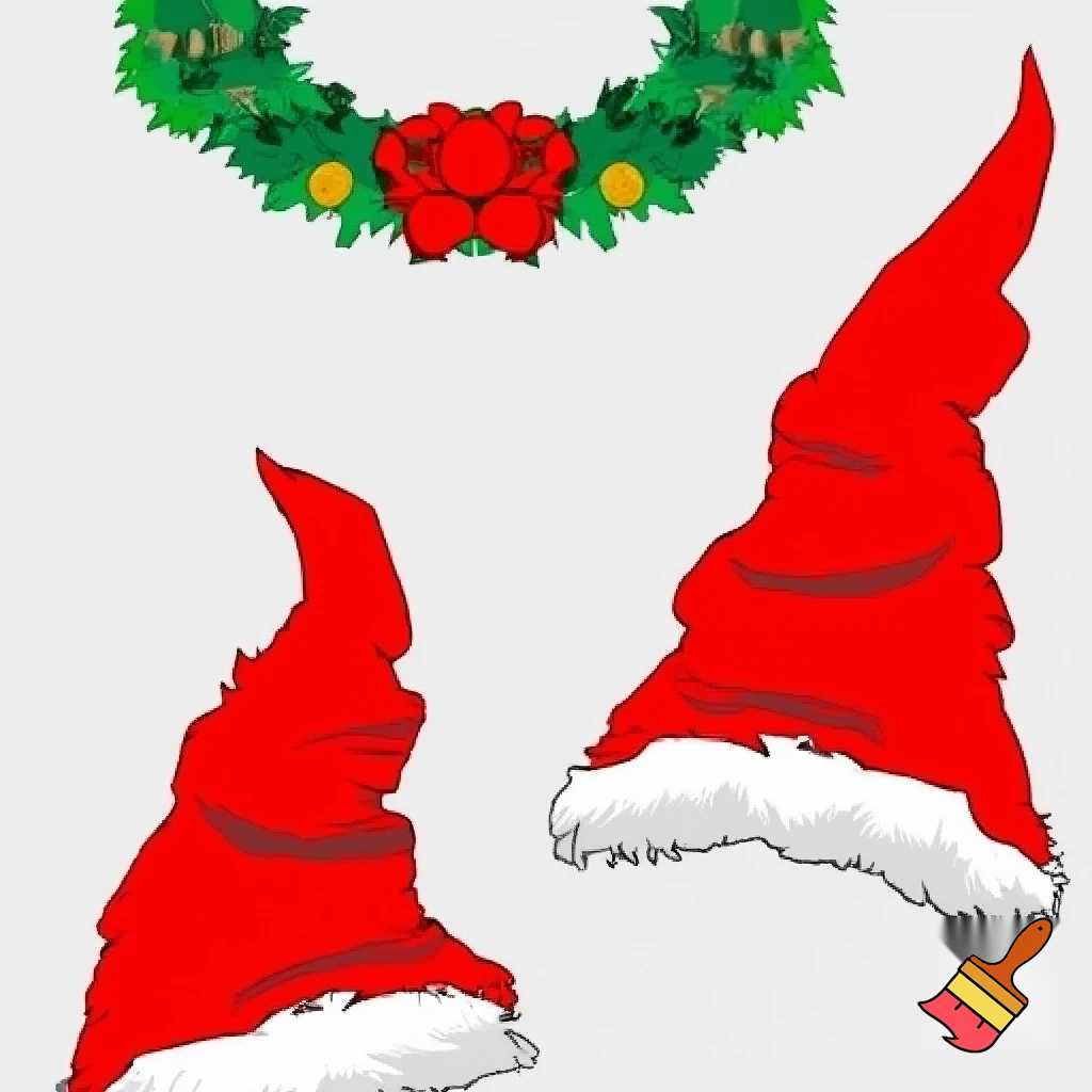 Christmas wizard hat red Santa Claus hacked