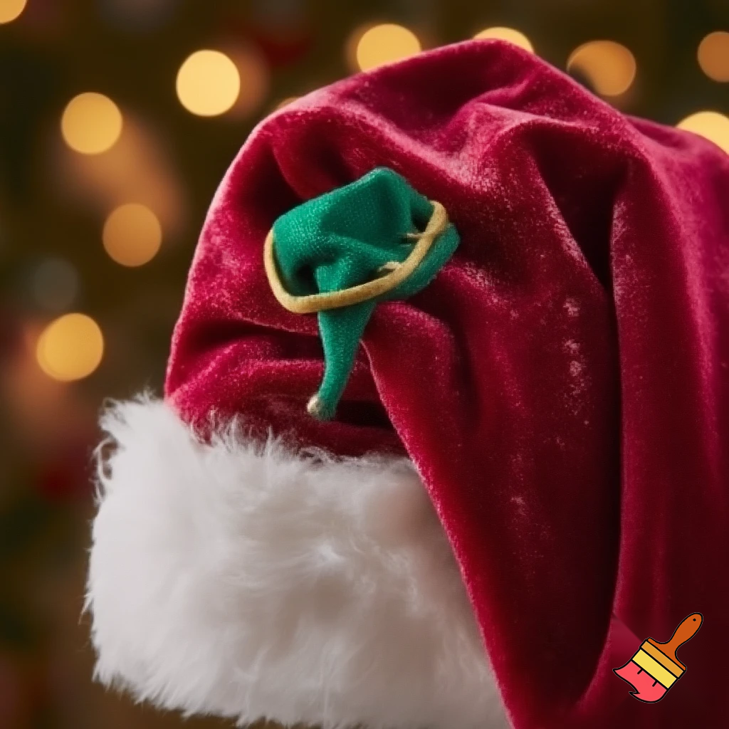 Elf Santa Claus hat velvet Santa Claus elf hat Santa Clau elf hat velvet
