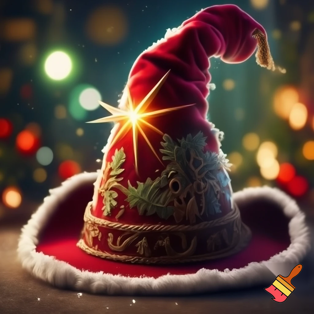 Christmas wizard hat