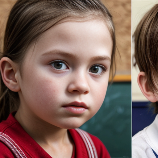 niños en la escuela