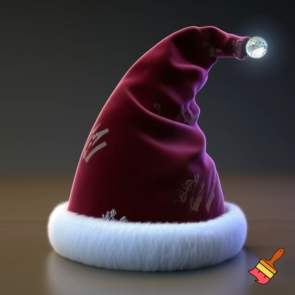 A wizard Santa Claus hat read✨✨🎄💫