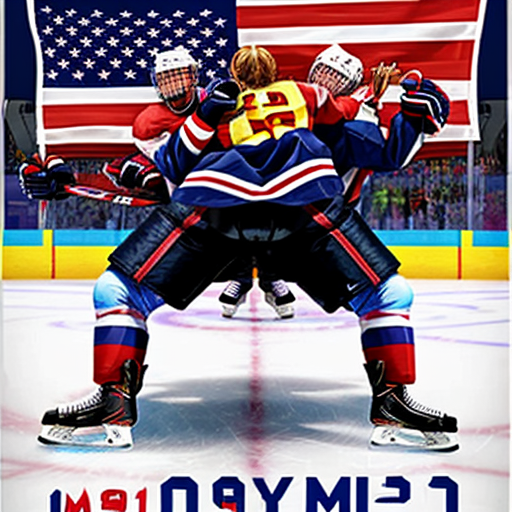 A poster of the USA celebrating that they won the hockey final gold medal game against Canada in the Winter Olympics Milano Courtina 2026
