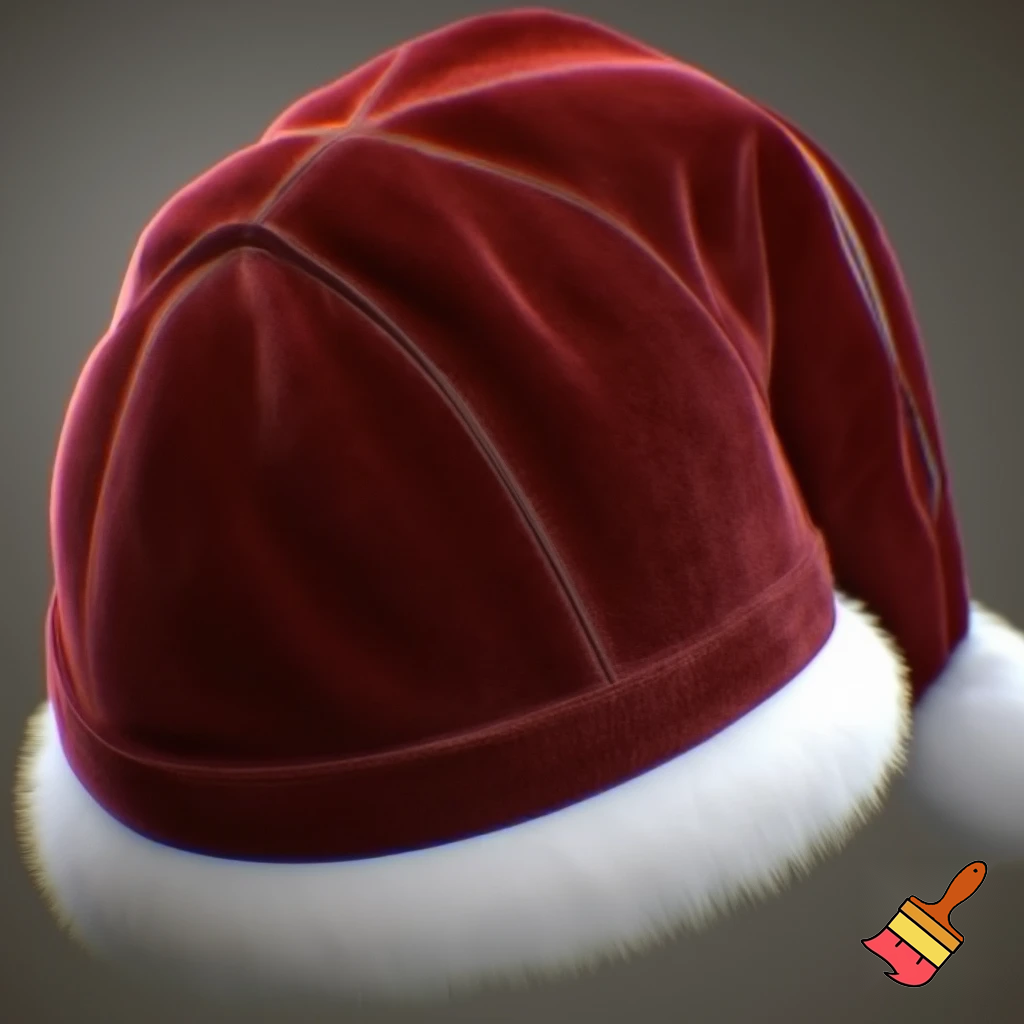 Santa Claus top hat special one special in delicate Santa Claus hat velvet
