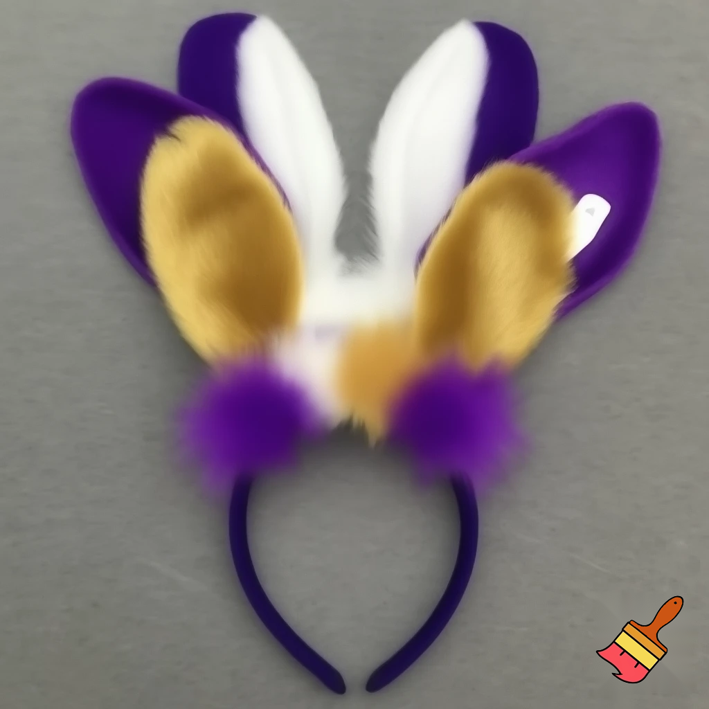 Is the top hat headband Easter headband, top hat, golden golden purple, white and purple? Easter top hat with Easter bunny ears, rabbit ears.