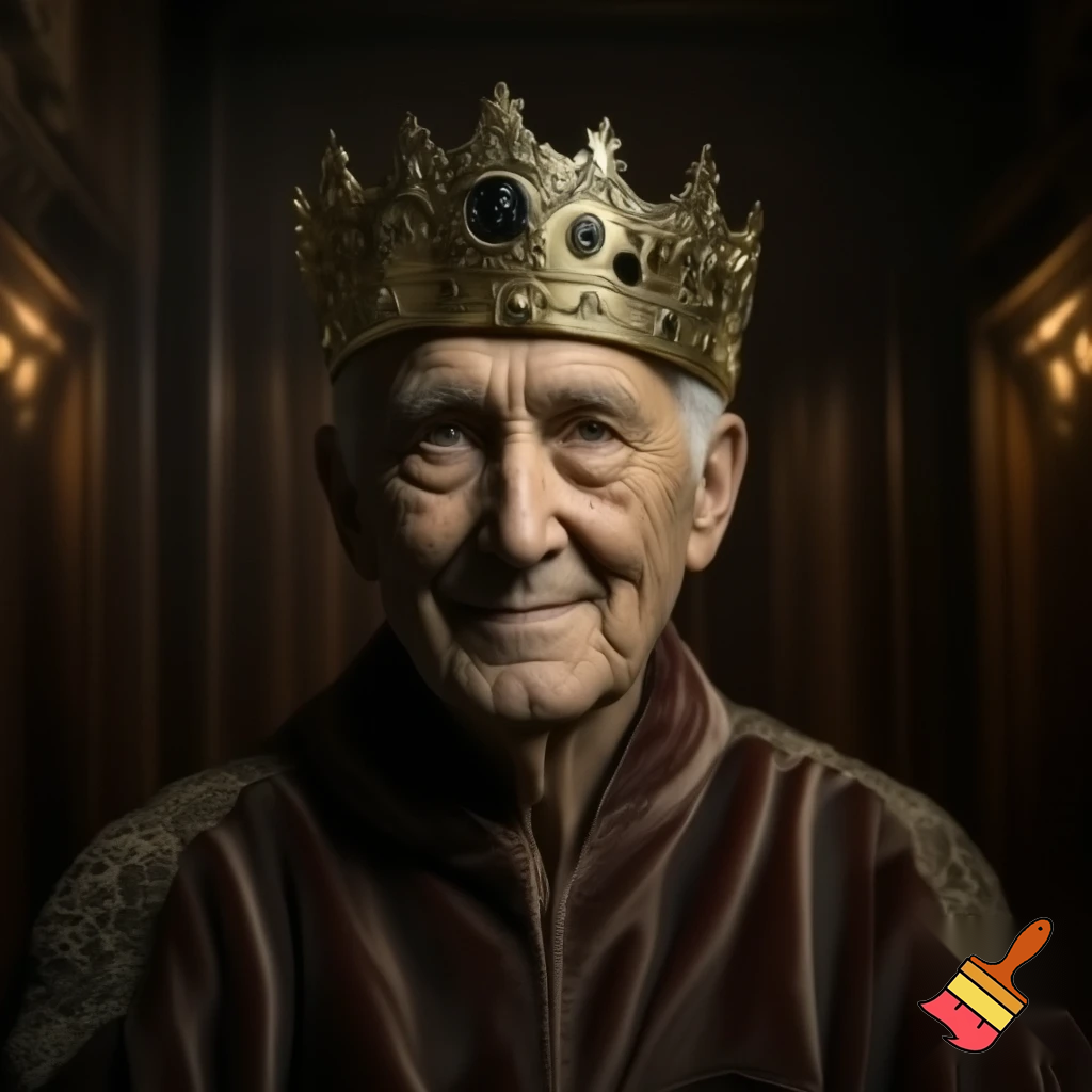 genaret a icture with 67 with a crown
