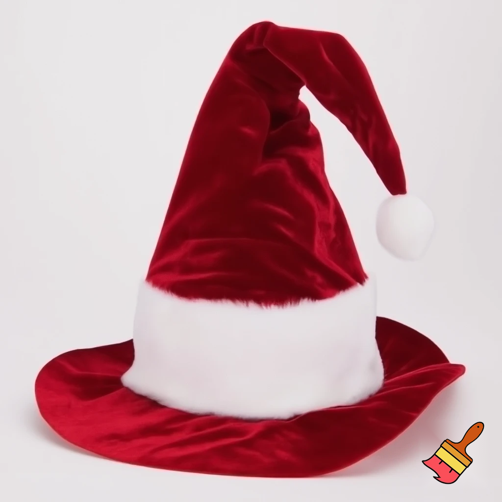Christmas wizard hat read velvet Santa Claus hat