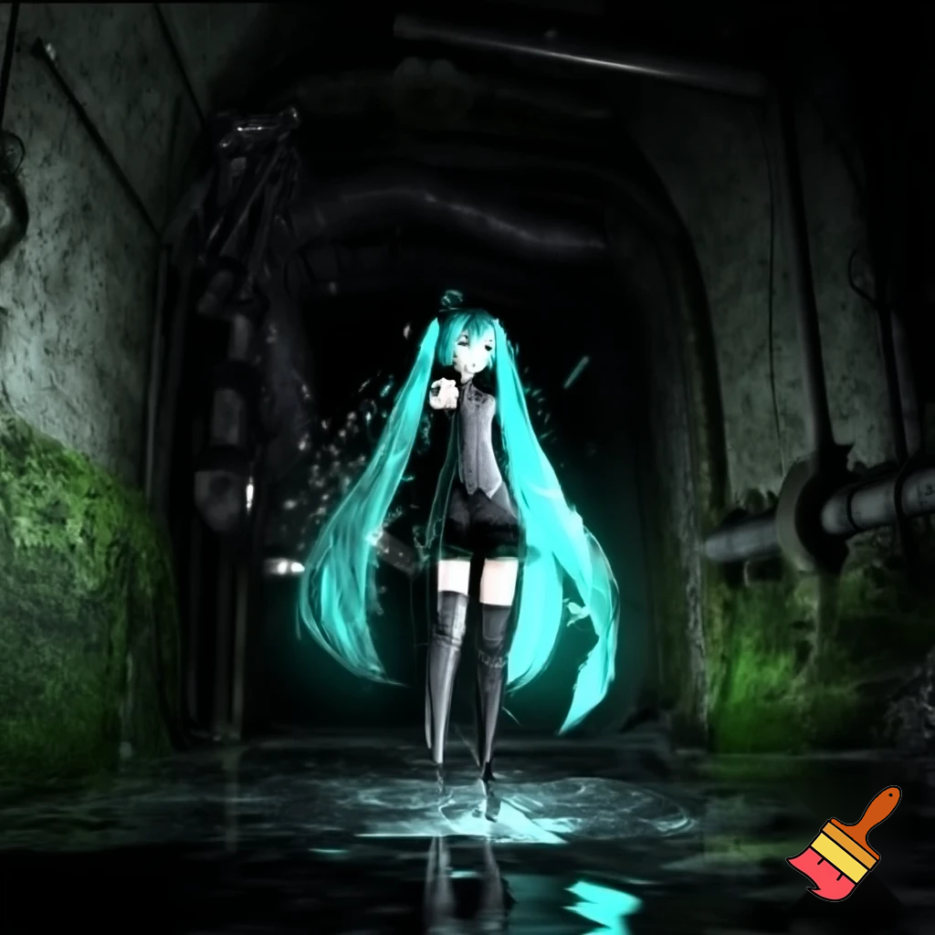 Miku in the sewers