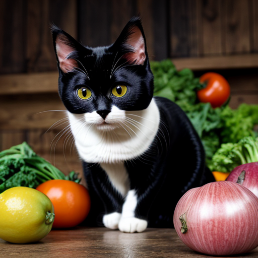 chat en legumes sauf tete queue ventre
