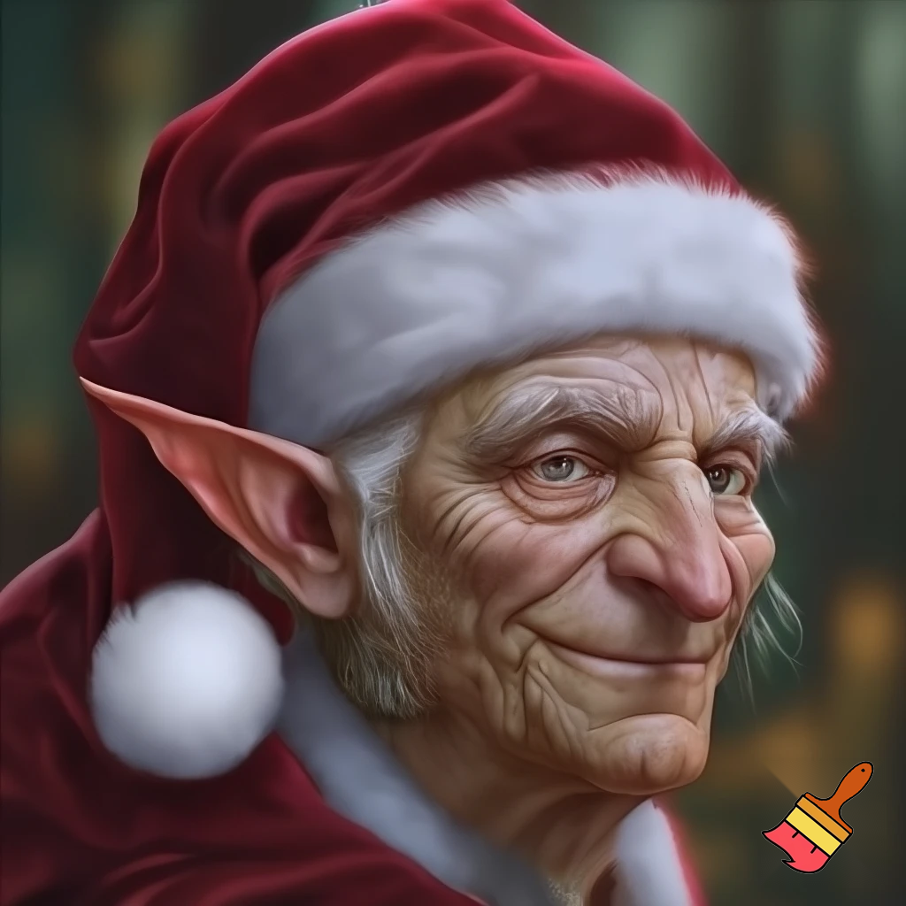 Elf Santa Claus hat velvet