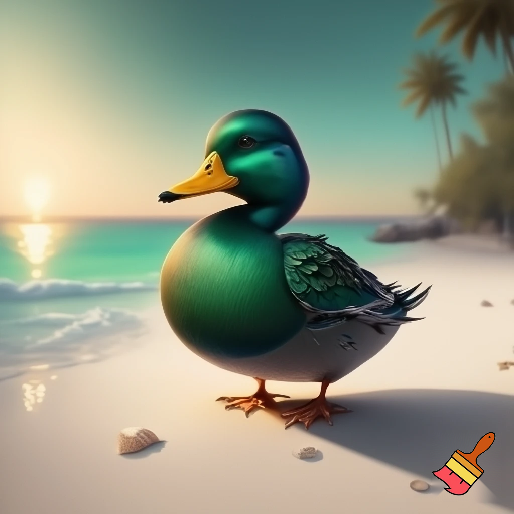 pato de boracha verde