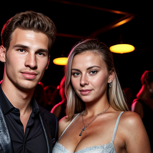 Goretzka and Vanessa at the nightclub 