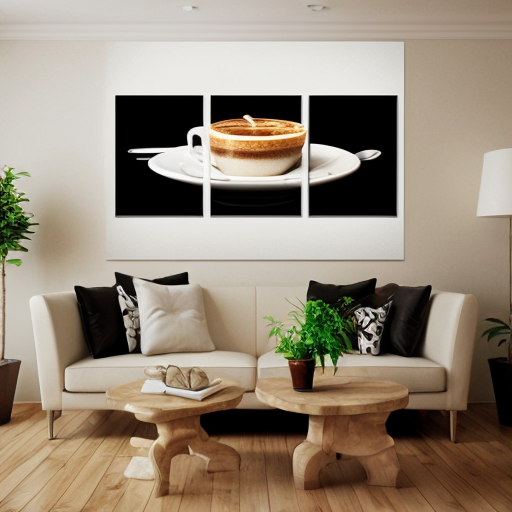 create art for a wall of a café