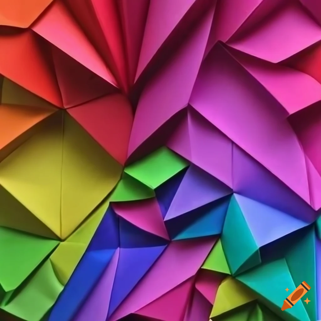 colorful papar origami background