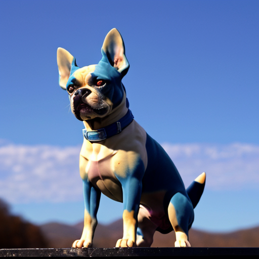 big blue bon dog god
