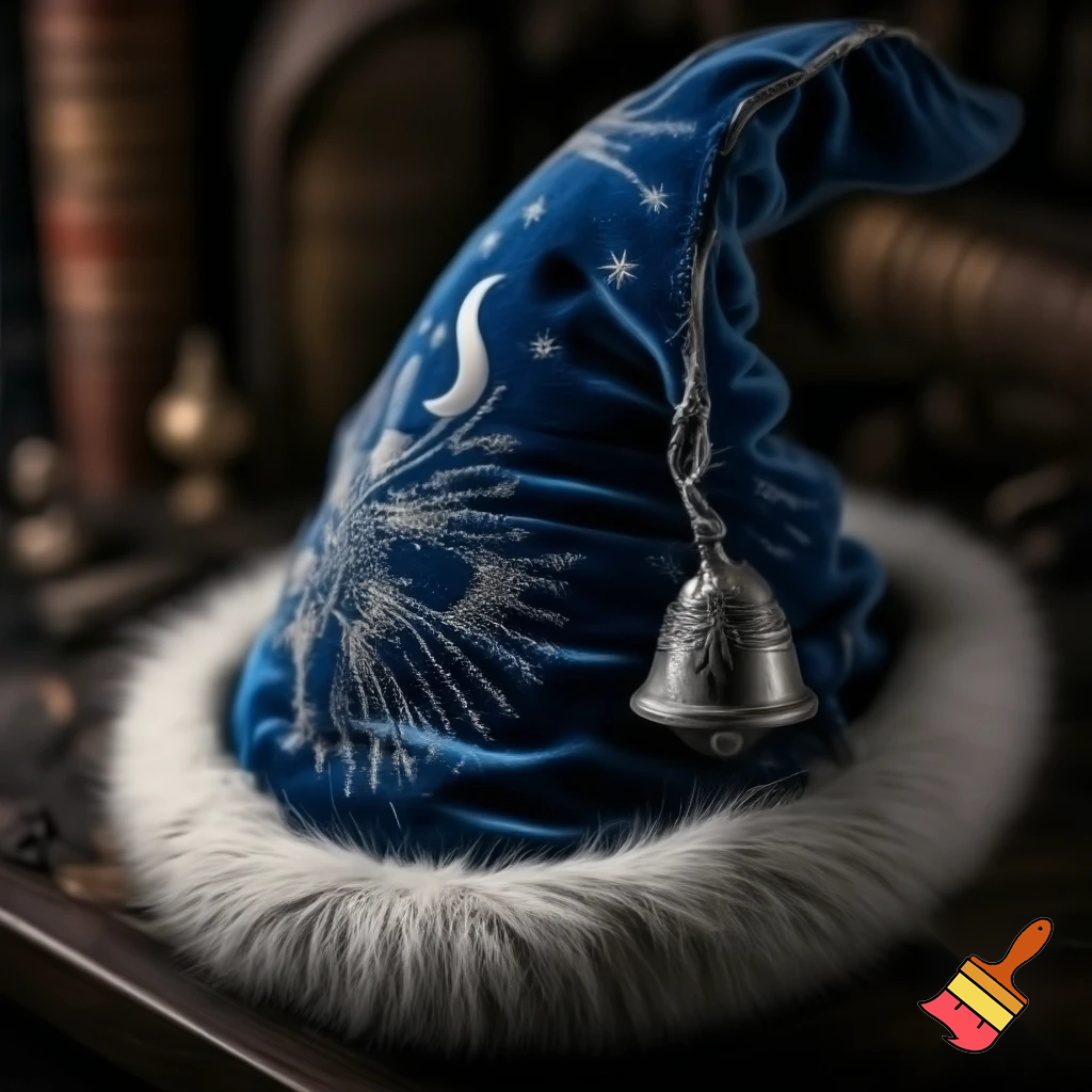 A wizard Santa Claus hat