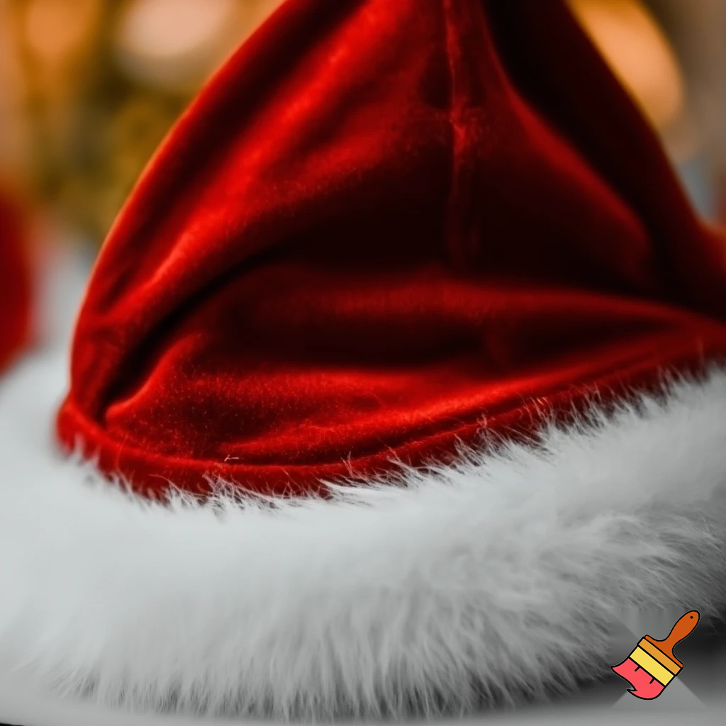 Christmas Santa Claus velvet hat delicate special delicate hat