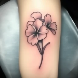 february birth flower tattoo