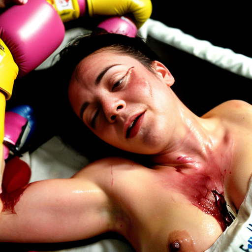 Girlfriend from Friday Night Funkin on her stomach arms sprayed out being sedated by pink knockout gas drooling eyes half-lidded