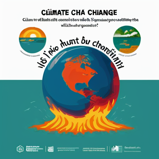 create me a poster for climate change please include images a nice font and facts
