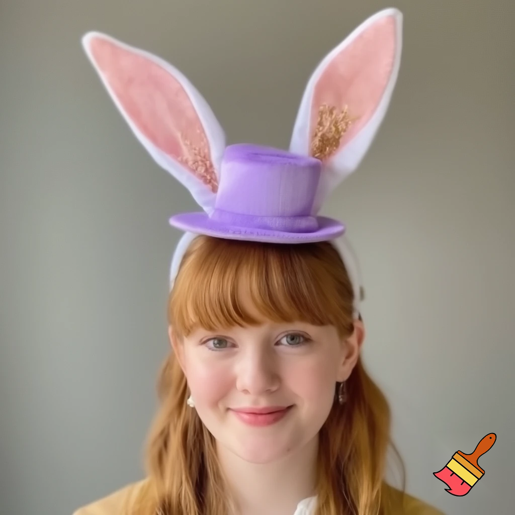 Easter bunny top hat headband, purple white with gold glitter fabric and velvet velvet gold special gold and delicate velvet and delicate and precious