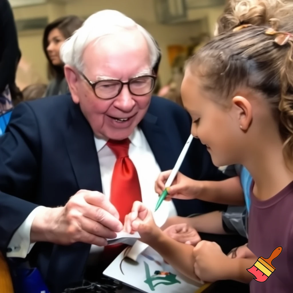 Draw a picture of children at a buffett