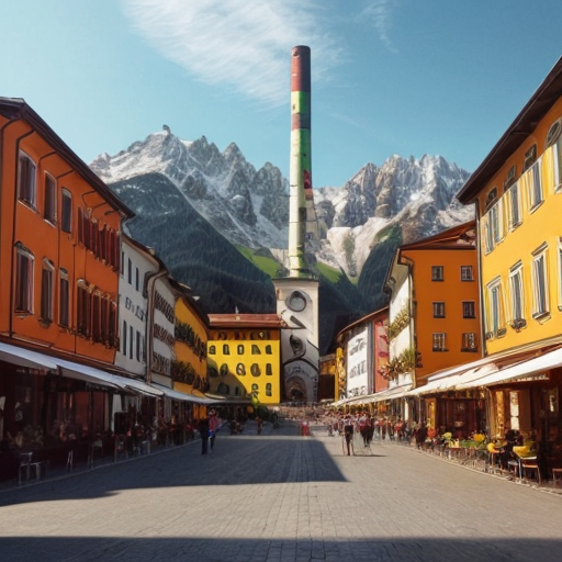 Hey Craion, bitte generiere mir ein wunderschönes bild um zu sehen wie tirol im jahr 2050 aussehen wird. man soll kraftwerke sehen und alles moterne häuser, selbsfahrende verkehrsmittel wäre auch keine schlechte idee. bitte zaubere was sehr schönes zusammen, da es einen preis zu gewinnen gibt. bleibe jedoch ein wenig realistisch aber lasse deiner kreativität freiem lauf. danke
