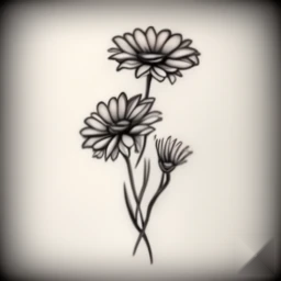 april birth flower tattoo
