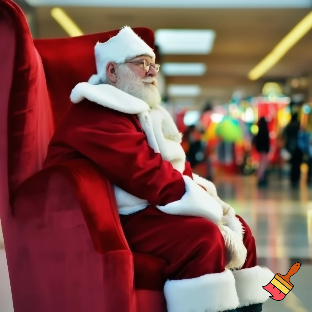 Santa Claus shopping mall Santa Claus chair at the shopping centre photo boot photo Santa Claus photo Santa Claus’s glasses big Santa chair🎄💫🌟