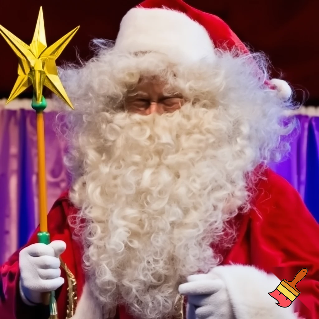 Santa Claus Pennwell Disney🇫🇷 wizard Santa Claus Santa Claus real person Disneyland Paris Santa Claus in Paris the wizard💫🏰 a wizard hat Magic Star wand