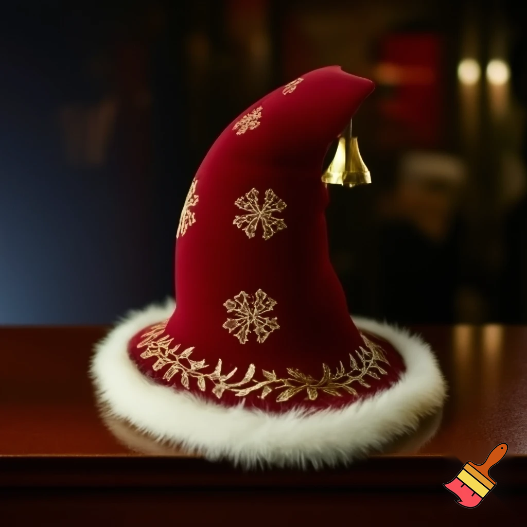 Christmas wizard hat