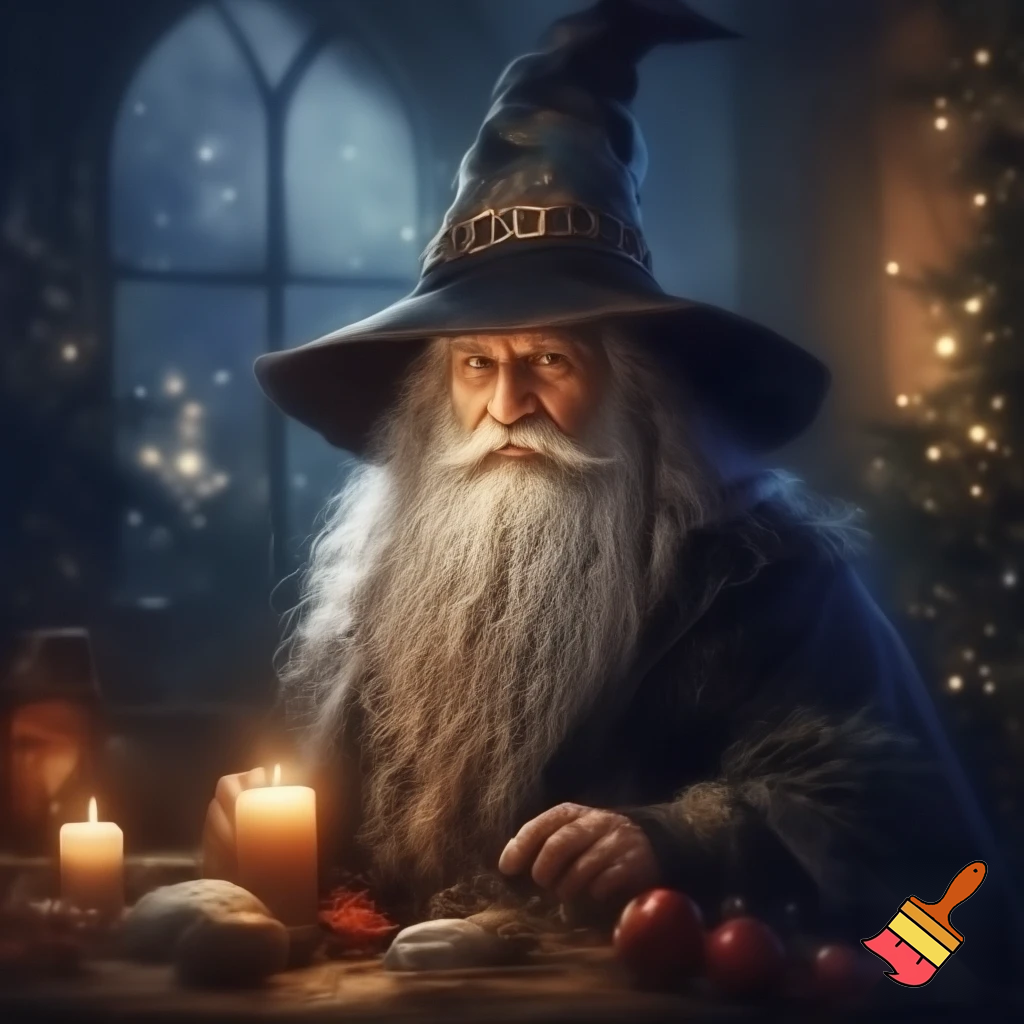 A wizard Christmas hat