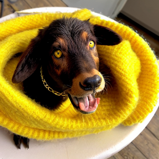 Barna tüskés kissé elvis kunkoros hajú minimálisan kövér fiú sárga tádzsik juh gyapjú puloverben nyak nélküli összeérnek szemei de van elválasztó hamburgert eszik és 2D-s legyen