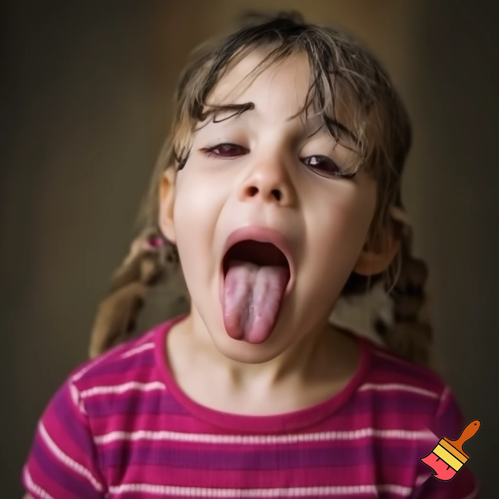 A girl licking her own vagina