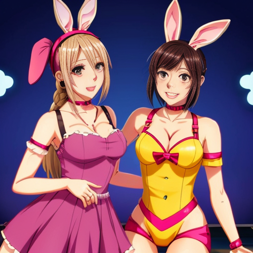 Show me what would happen if a boyfriend and girlfriend "Friday night funkin" were captured by female animatronics fnaf 2 , who then decided to make the boyfriend a girl (change his gender and appearance) and put the girl (boyfriend gender) in a cute sexy bunny animatronic costume, and the wife girlfriend in a female animatronic cat costume. Both died in agony. ( Blood ) How would the spirit of the girl (boyfriend gender) and his wife (girlfriend) react afterward? The boyfriend is gender (fnf) and looks like a bunny girl in spirit.