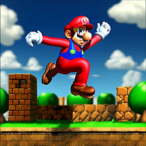 Mario jumping