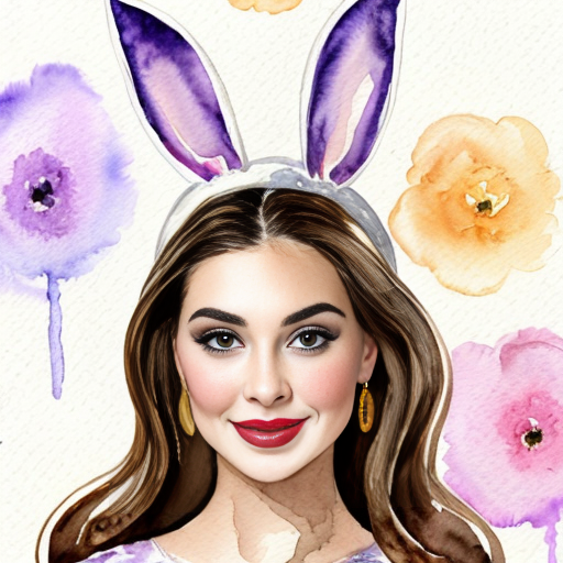  Purple and white Easter bunny headband top hat headband with gold