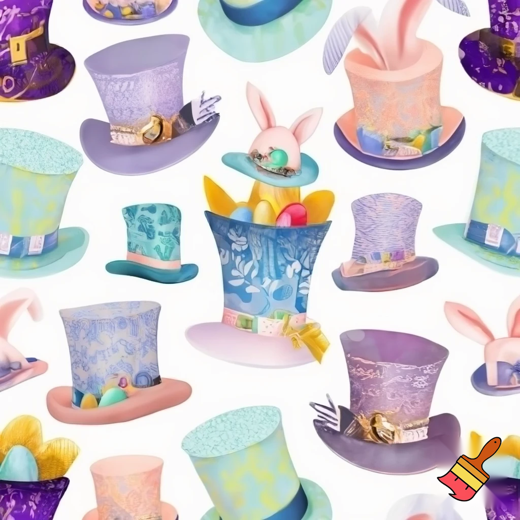 Top hat Easter pattern
