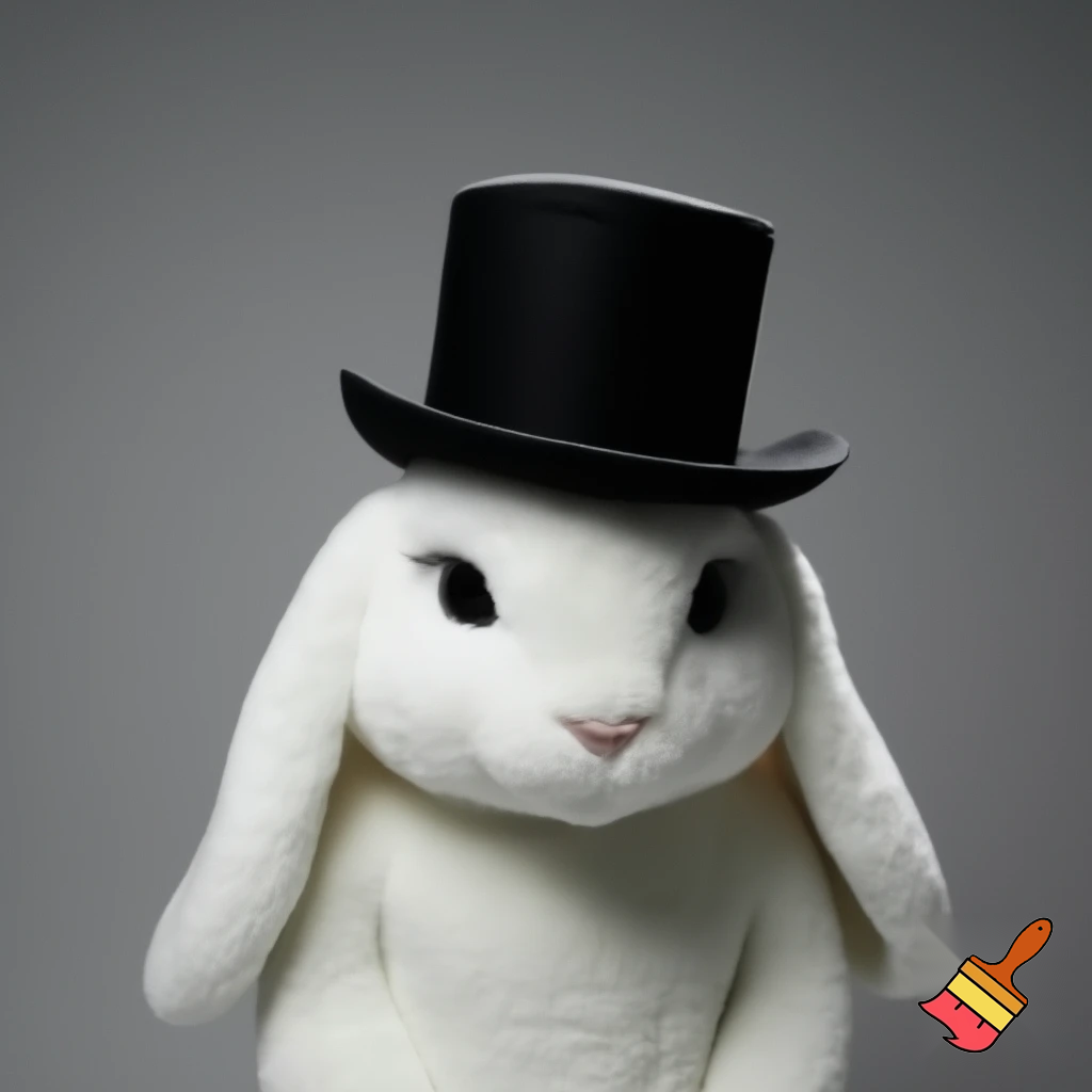 Easter bunny mascot costume top hat magic toy special top hat