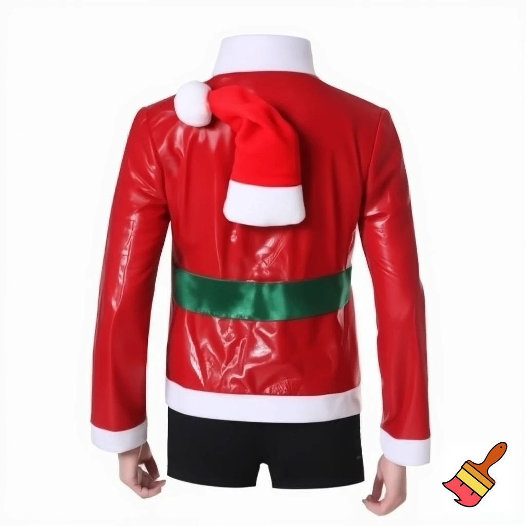 A wizard jacket Christmas jacket Santa Claus wizard Christmas shoes Christmas wizard hat a large one