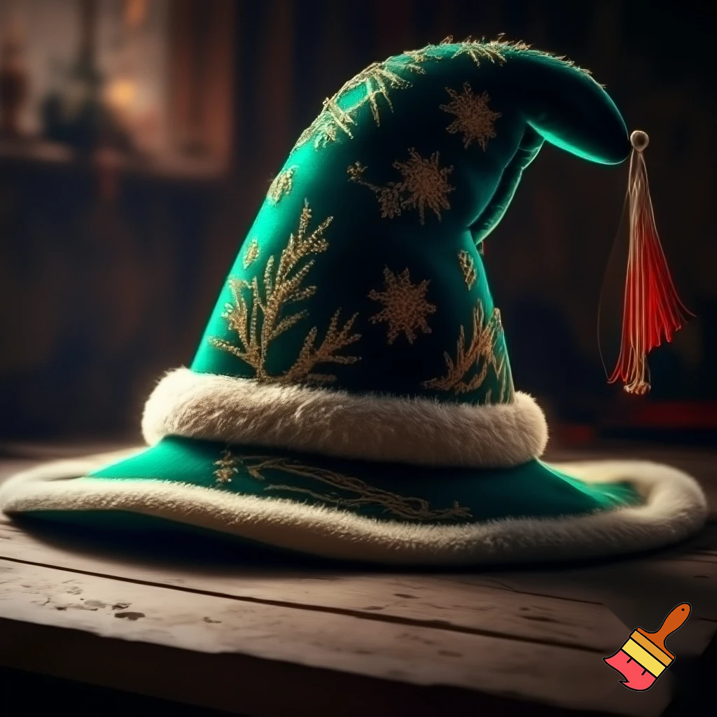 Christmas wizard hat
