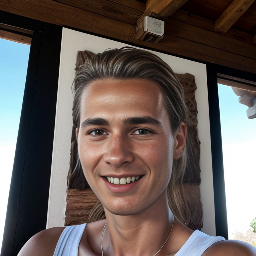 Goretzka and Vanessa at the summer house 