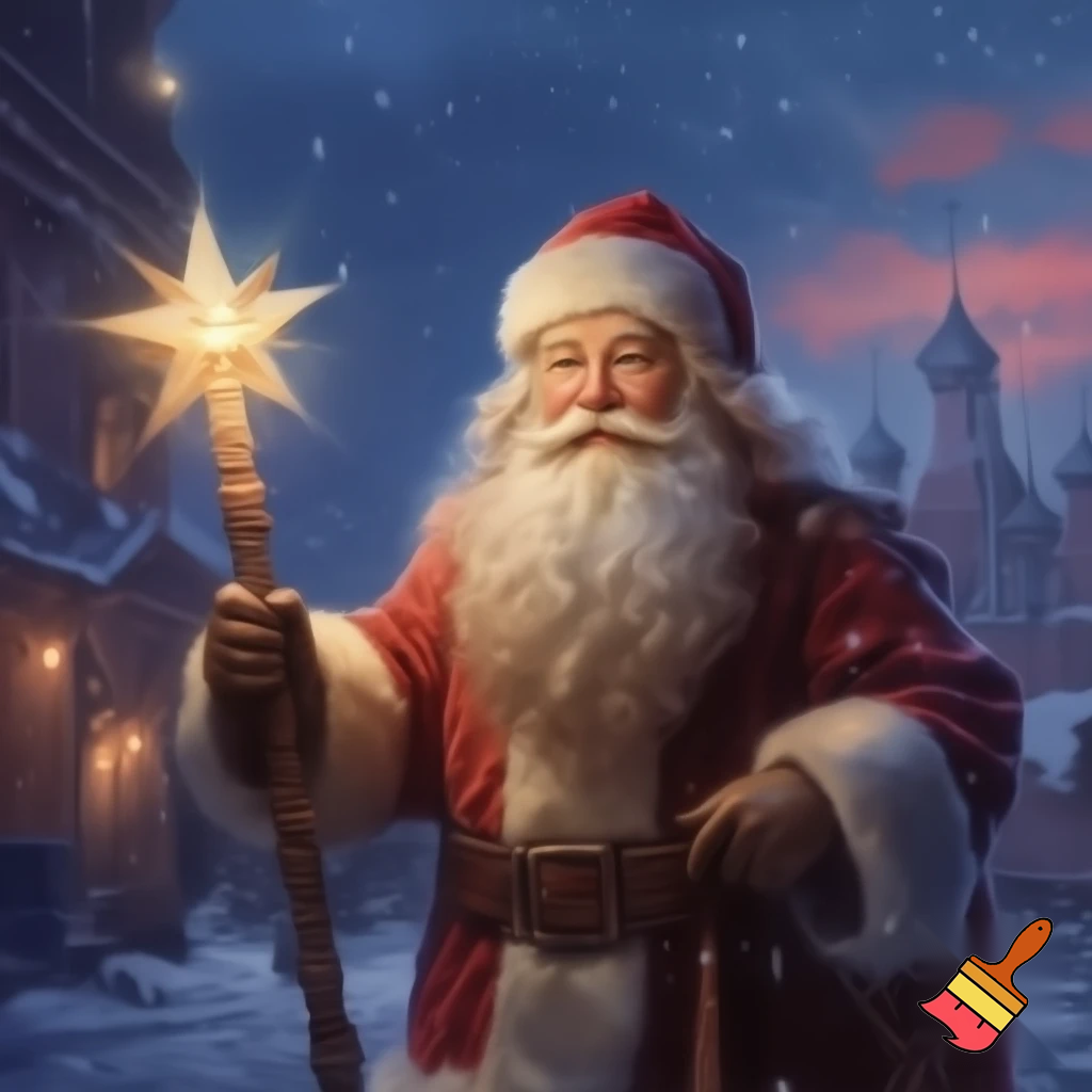 Santa Claus, Russia walking stick star the real person