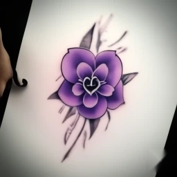 february birth flower tattoo