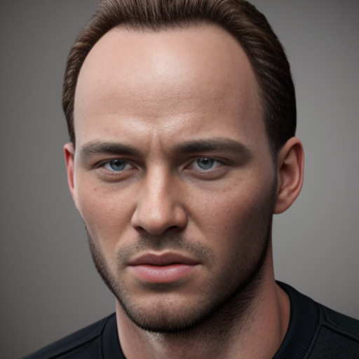 a guy that has a massive forehead
