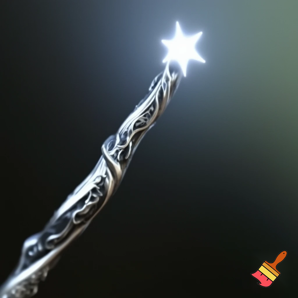 Magic wand magic one star🌟 walking stick special metal one