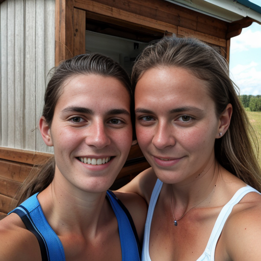 Goretzka and Vanessa at the summer house 