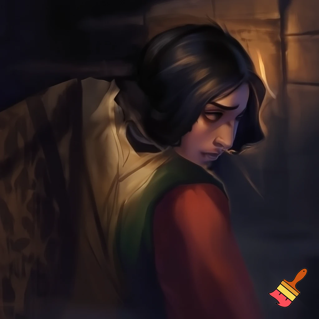 Middle Ages, dark hair, dark eyes