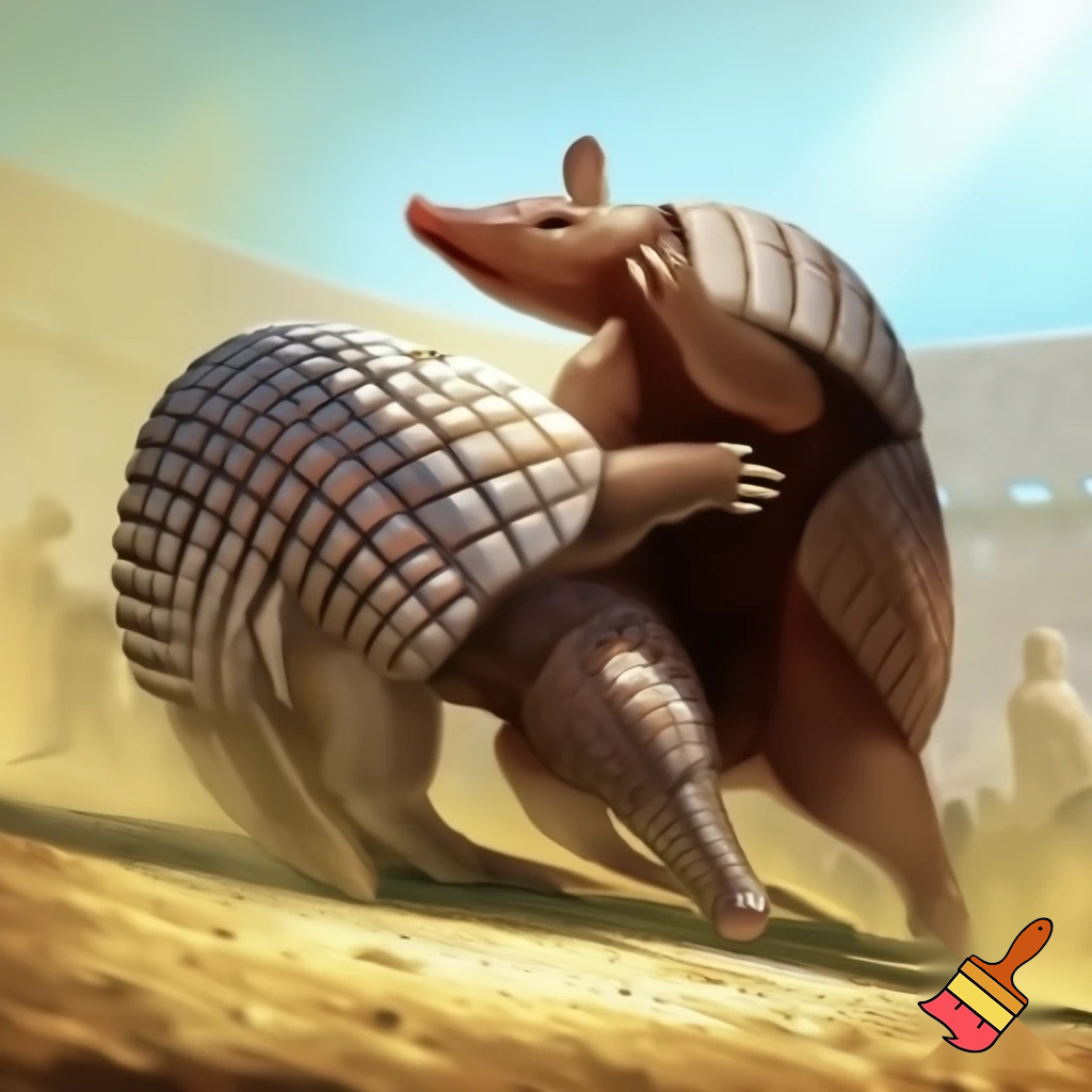 Wrestling armadillos 